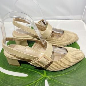 BEAUTIFEEL MAISY DRESS SANDAL SLINGBACK CHAMPAGNE LINEAR SUEDE​​​​​‎